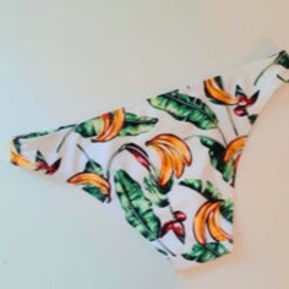 PacSun Cabana del Sol Banana Leaf Print Strappy T Back Bikini Swimsuit Set - Picture 10 of 15